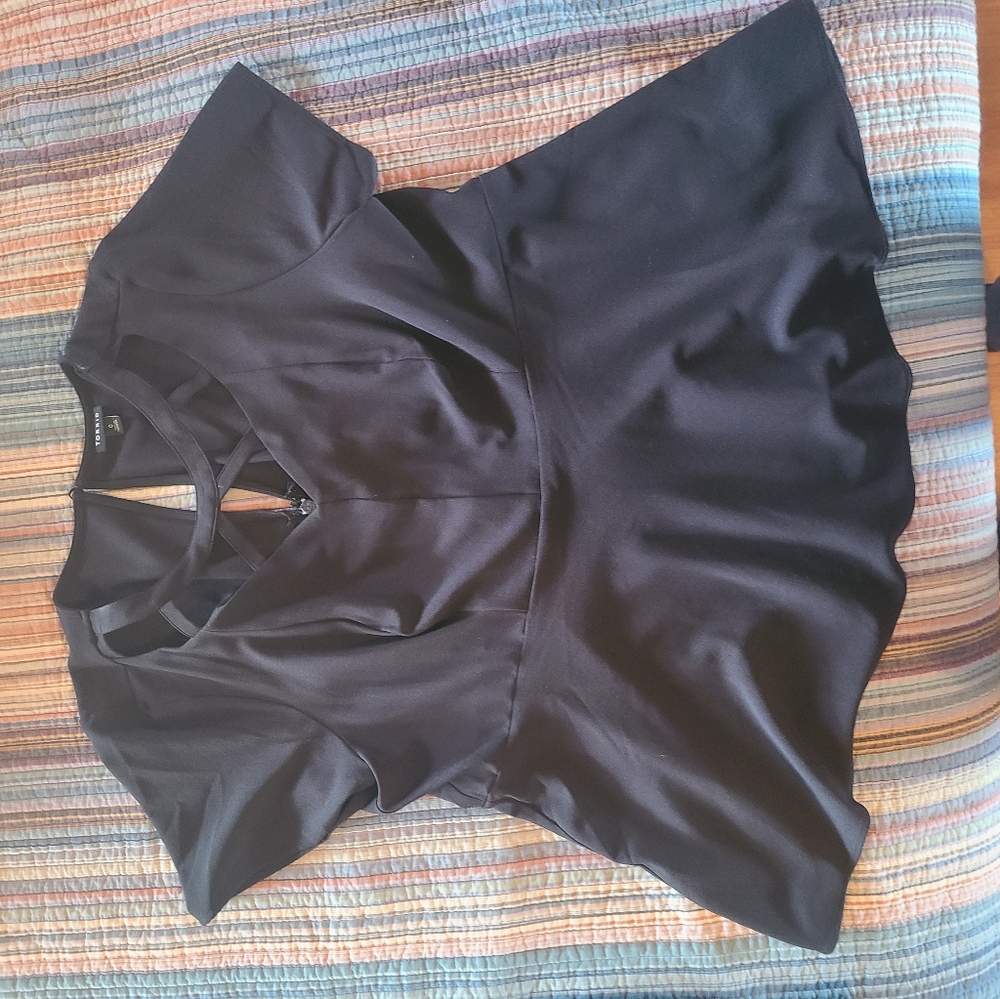 Size 0 peplum torrid top